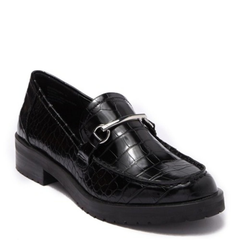 NWT Steve Madden Dougie Croc Embossed Loaf…